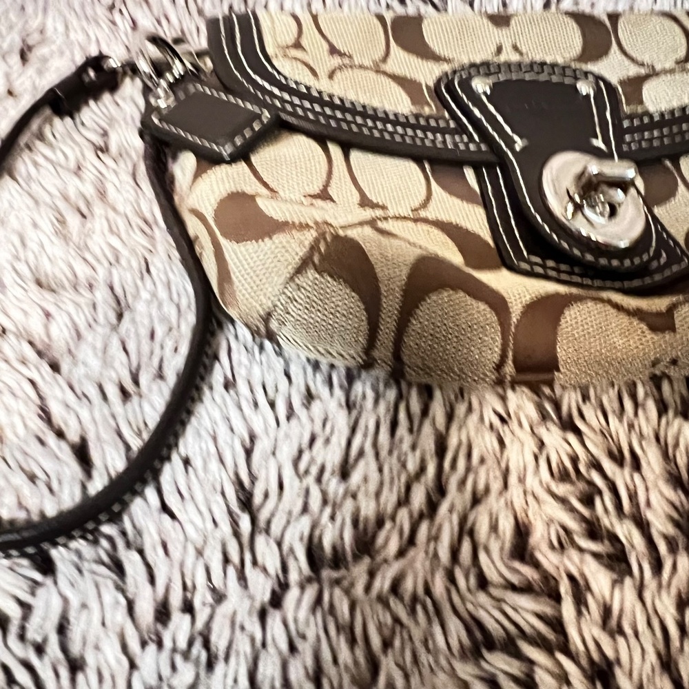 Coach Canvas Wristlet - Picture 5 of 11
